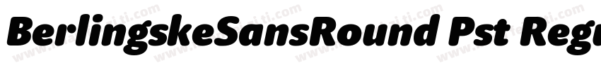 BerlingskeSansRound Pst Regular字体转换